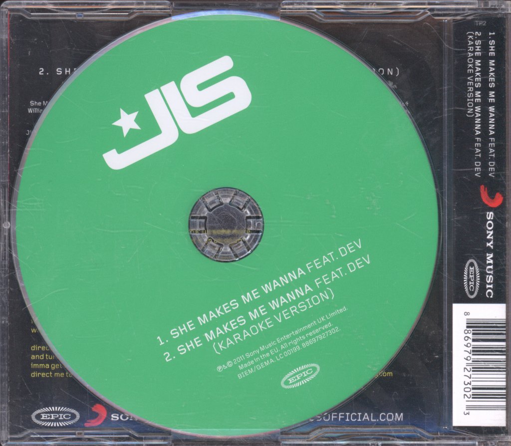 JLS featuring Dev - She Makes Me Wanna - Cd
