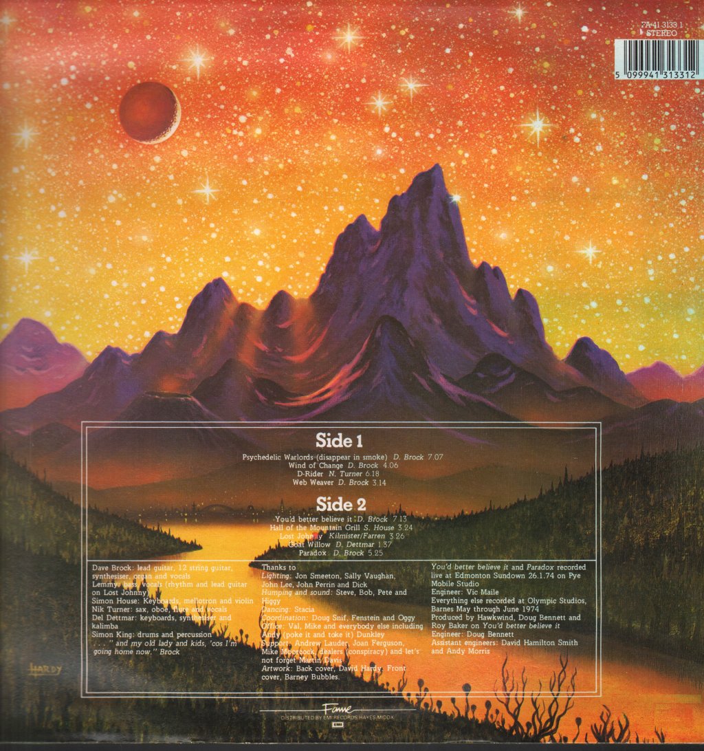 Hawkwind - Hall Of The Mountain Grill - Lp