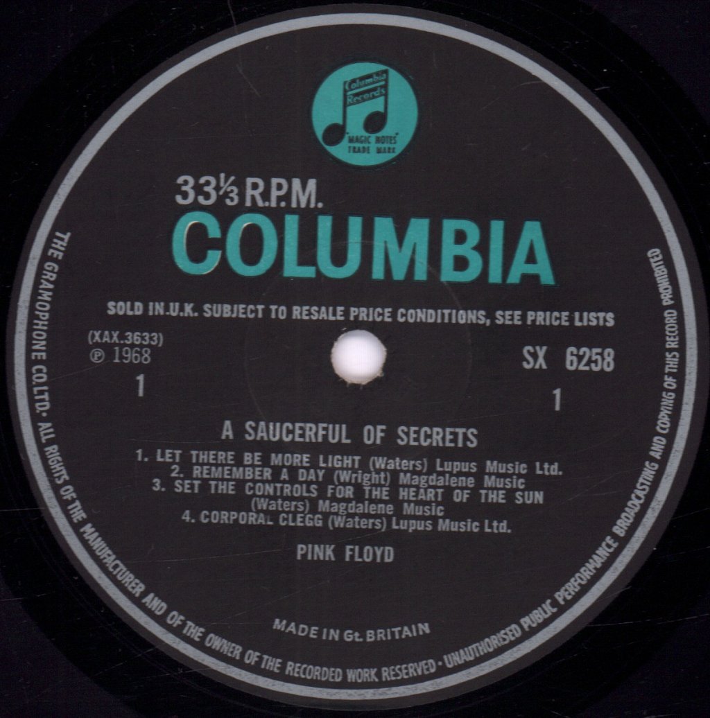 Pink Floyd - A Saucerful Of Secrets - Lp