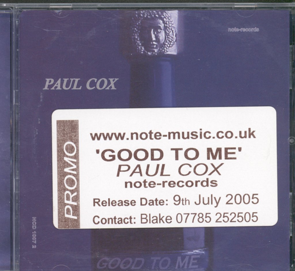 Paul Cox - Good To Me - Cd