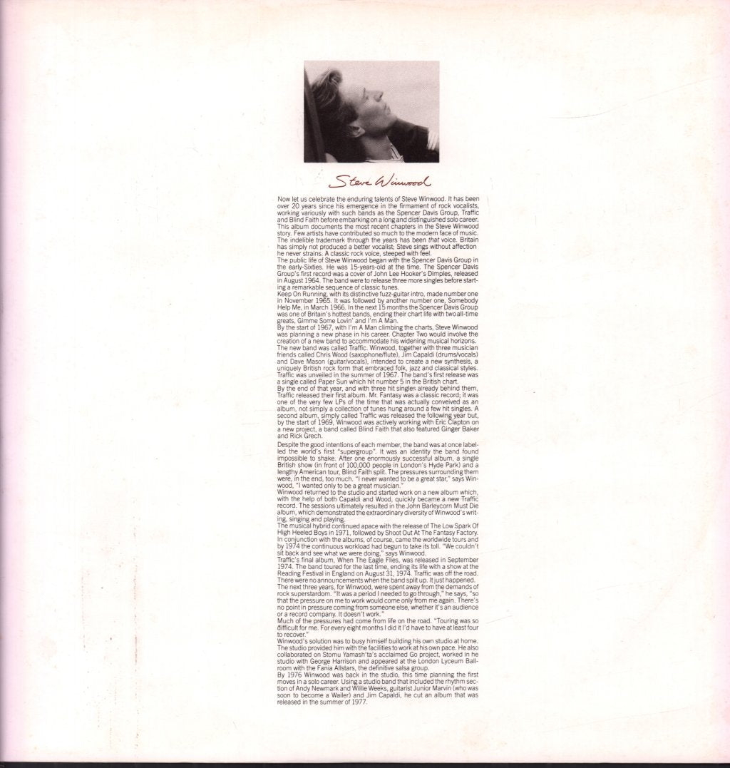 Steve Winwood - Chronicles - Lp