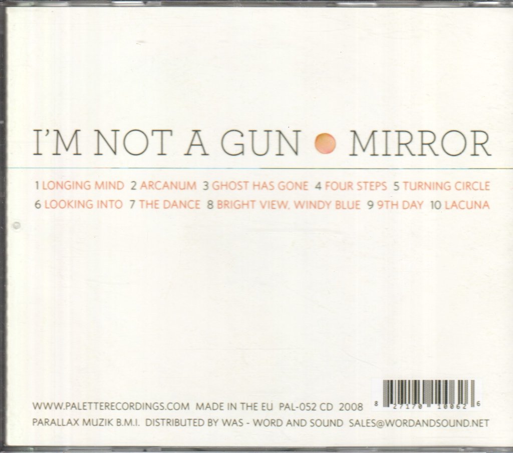 I'm Not A Gun - Mirror - Cd
