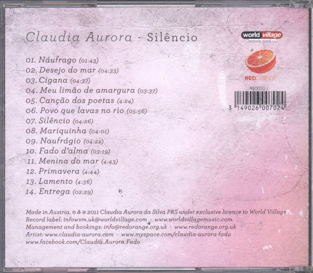 Claudia Aurora - Silêncio - Cd