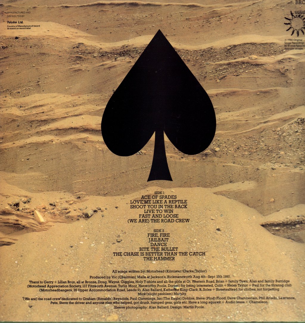 Motorhead - Ace Of Spades - Lp
