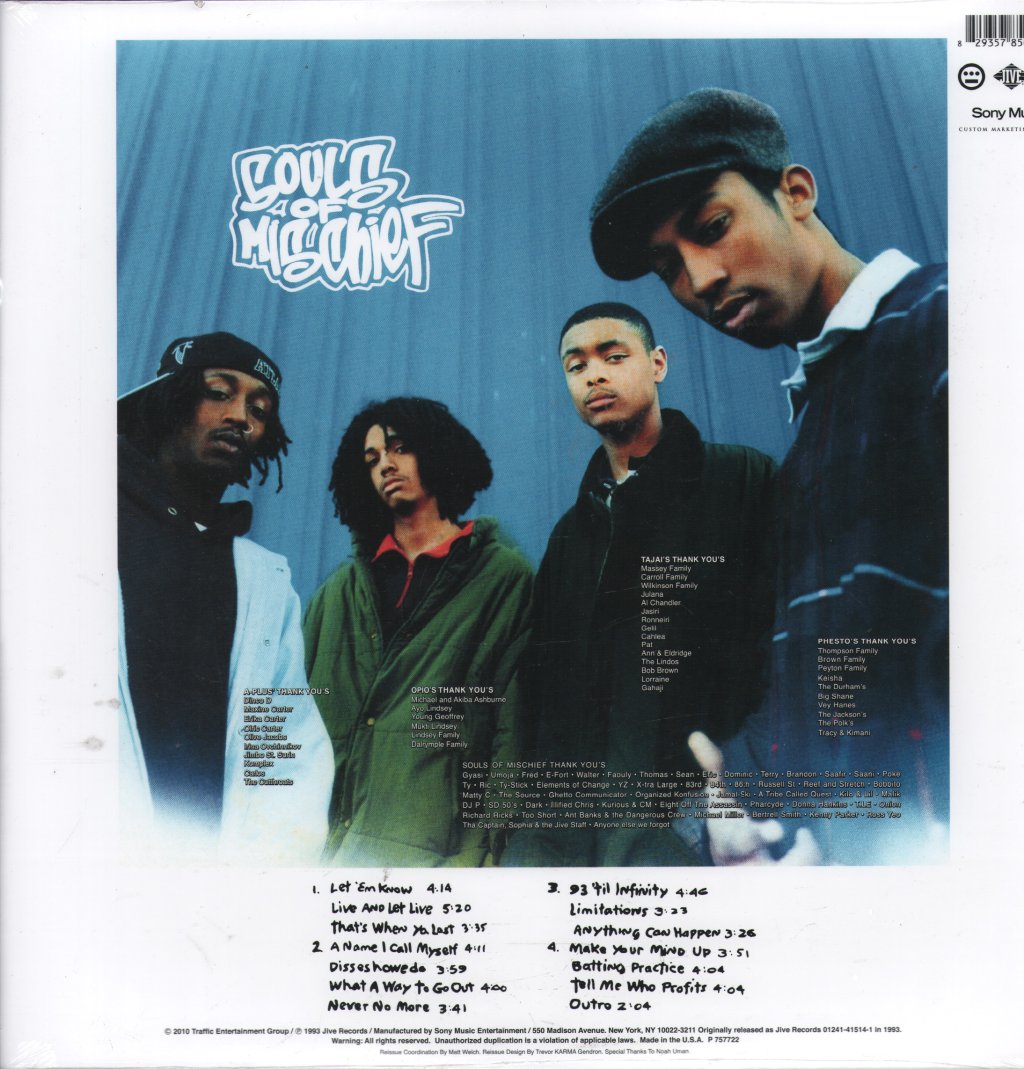 Souls Of Mischief - 93 Til Infinity - Double Lp
