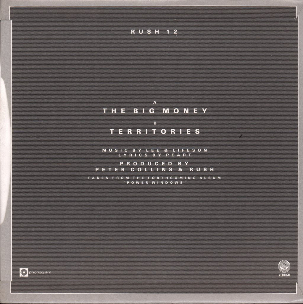 Rush - Big Money - 7 Inch