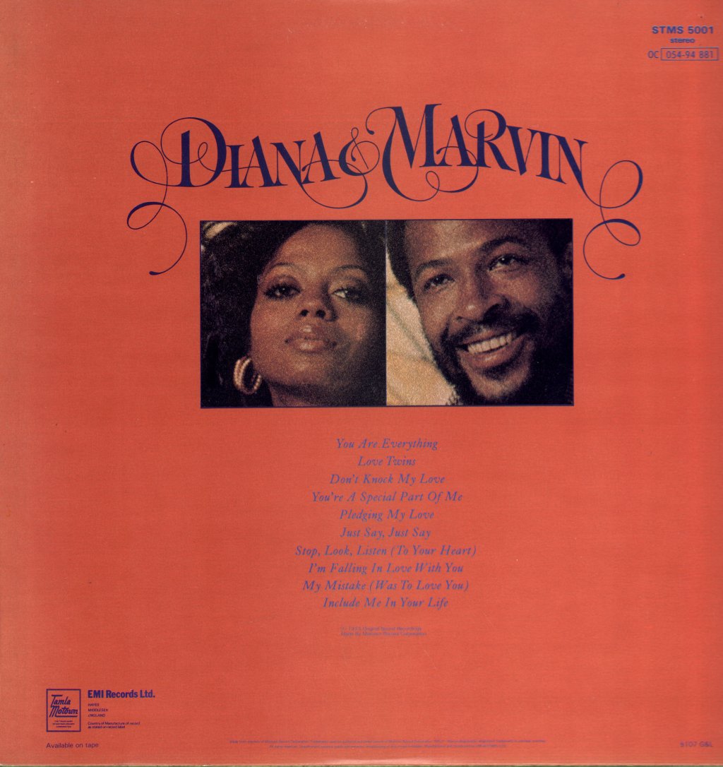 Diana Ross And Marvin Gaye - Diana And Marvin - Lp