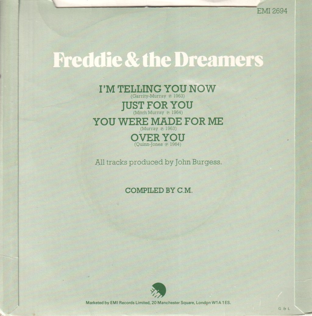 Freddie And The Dreamers - I'm Telling You Now - 7 Inch