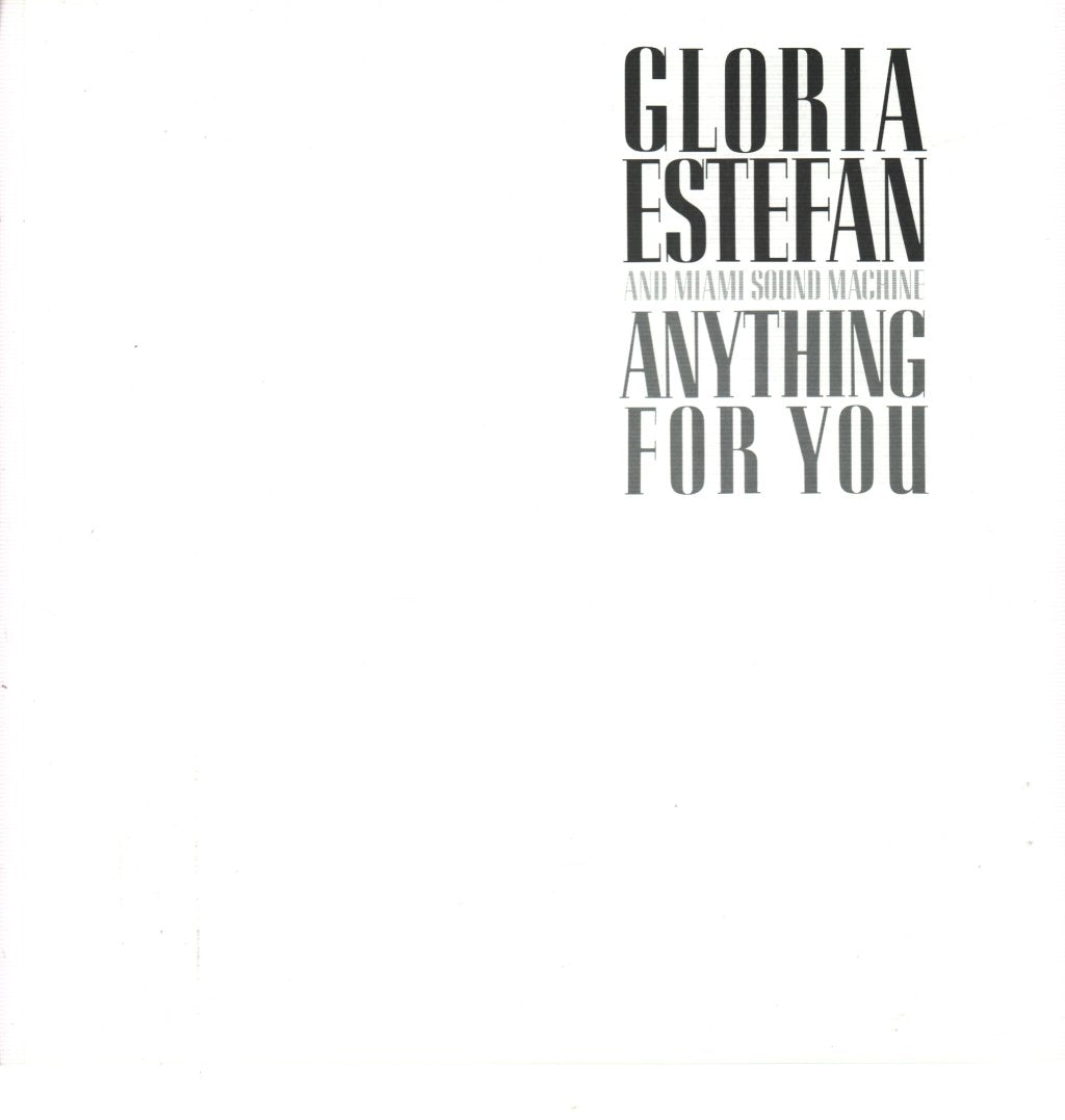 Gloria Estefan And Miami Sound Machine - Anything For You - Lp