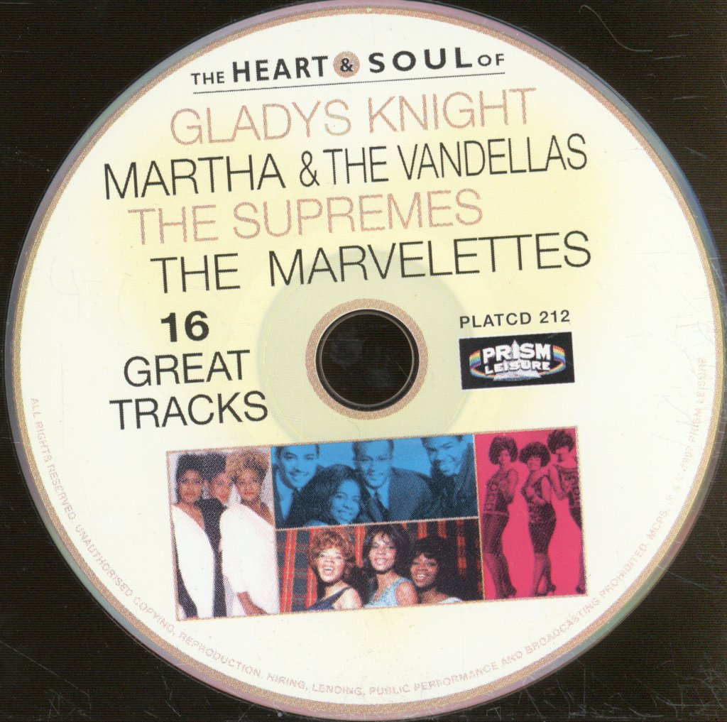 Various Artists - Heart & Soul Of Gladys Knight, Martha & The Vandellas, The Supremes, The Marvelettes - Cd