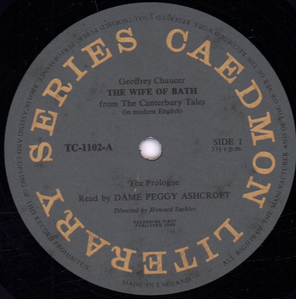 Geoffrey Chaucer, Dame Peggy Ashcroft - Wife Of Bath - Lp