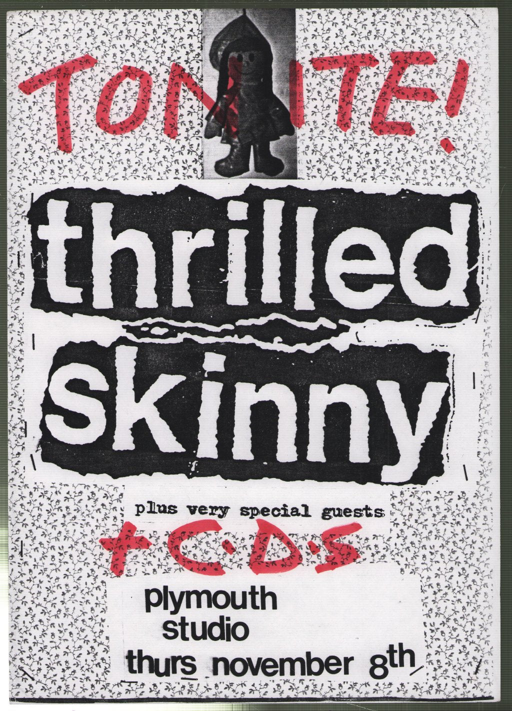 Thrilled Skinny - Plymouth Studio Thurs November 8th - Flyer