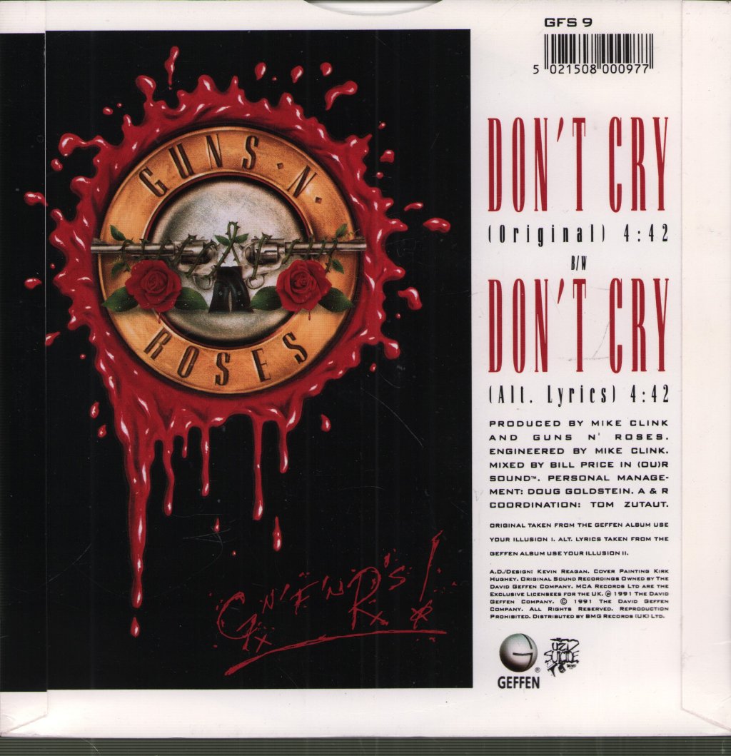 Guns N Roses - Don't Cry - 7 Inch