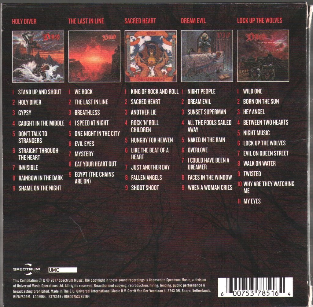 Dio - 5 Classic Albums - Cd Set