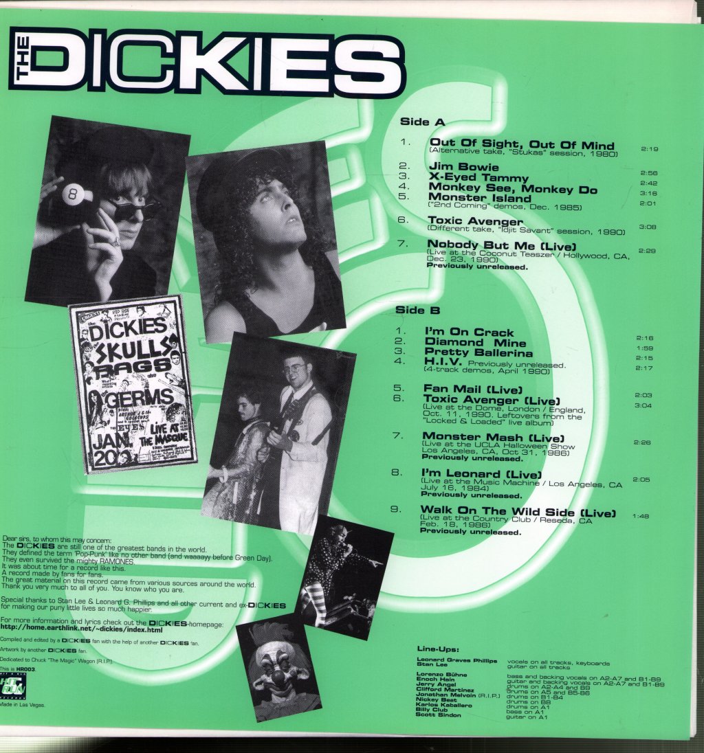 Dickies - Dickies Archives - Lp