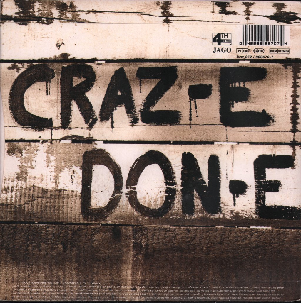 Don-E - Crazy - 7 Inch