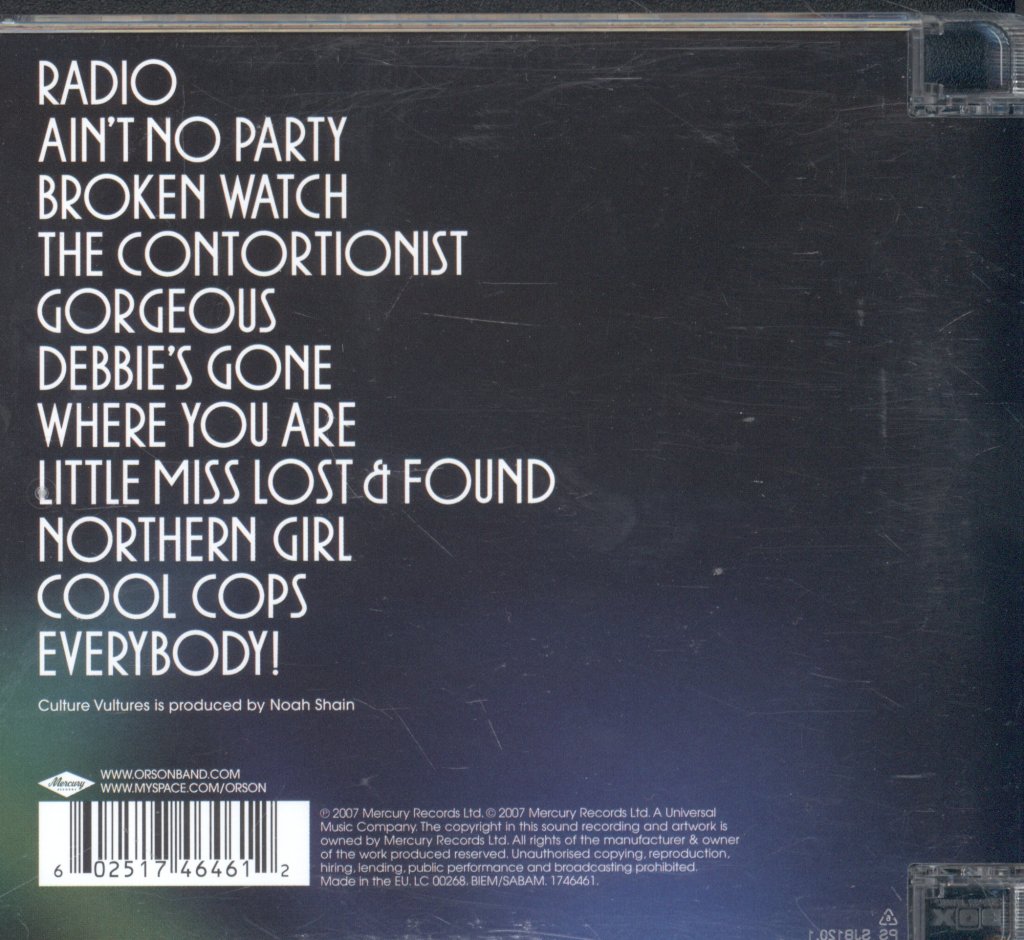 Orson - Culture Vultures - Cd