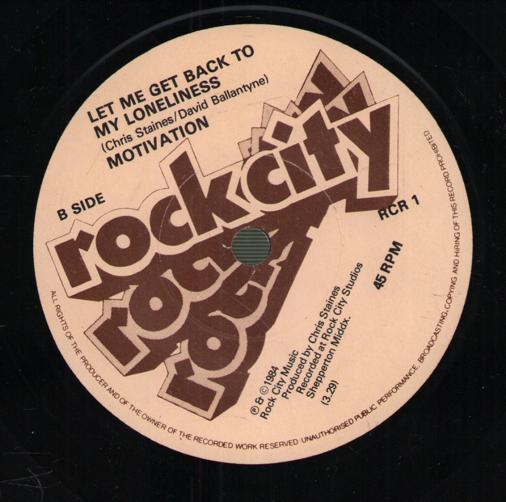Motivation (80'S Group) - So Lonely - 7 Inch
