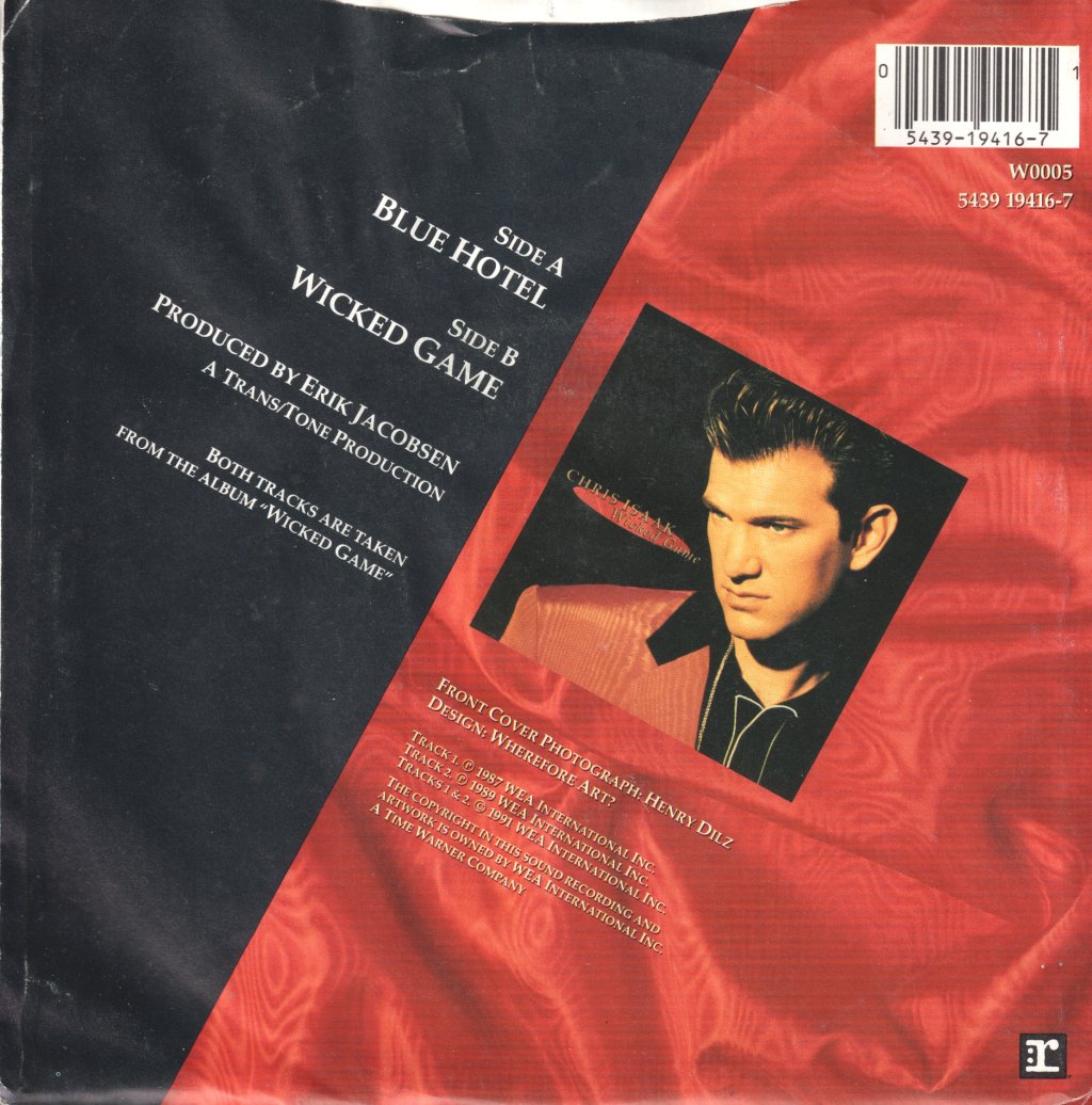 Chris Isaak - Blue Hotel - 7 Inch