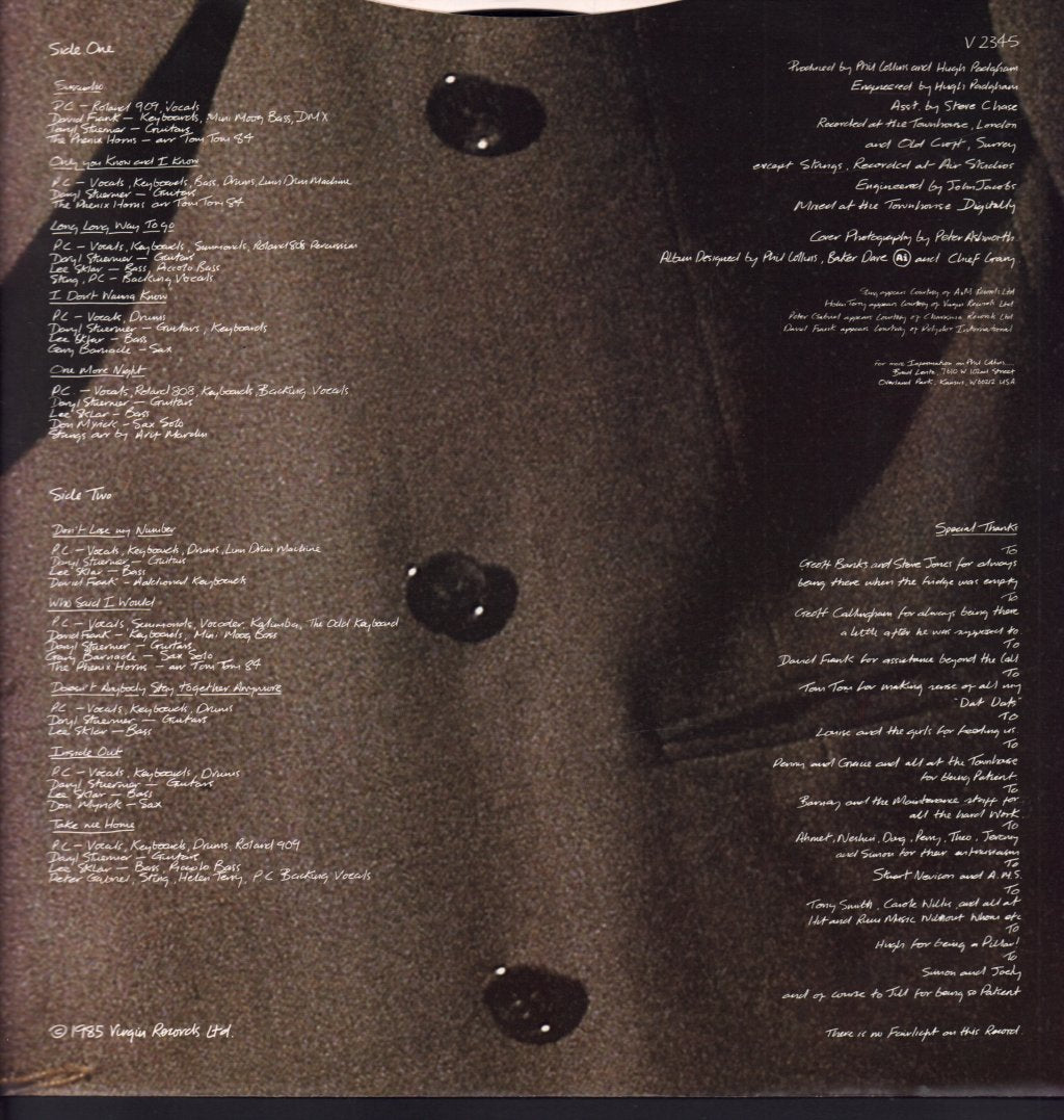 Phil Collins - No Jacket Required - Lp