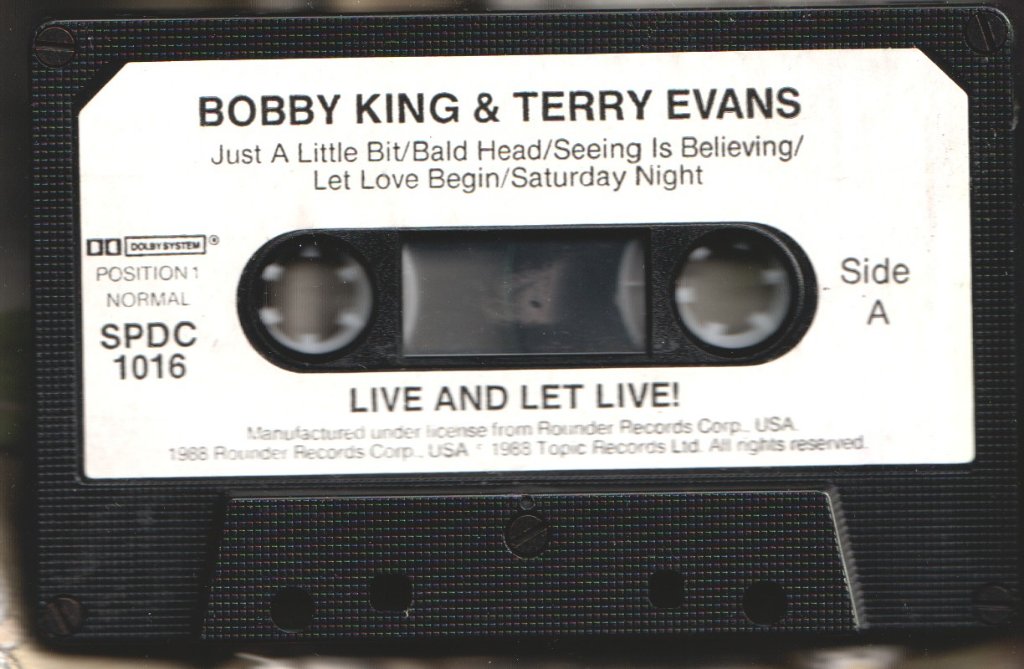 Bobby King And Terry Evans - Live And Let Live! - Cassette