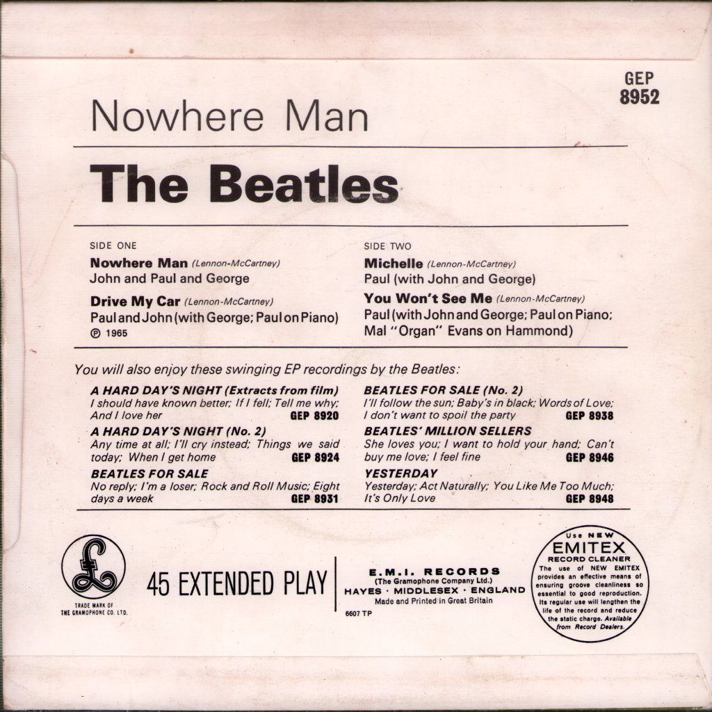 Beatles - Nowhere Man - 7 Inch