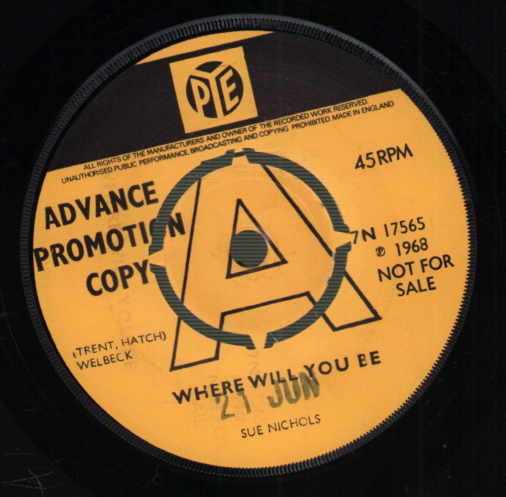 Sue Nicholls - Where Will You Be - 7 Inch