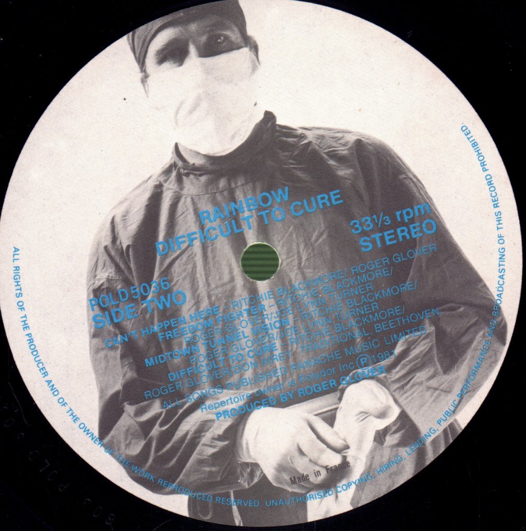 Rainbow - Difficult To Cure - Lp