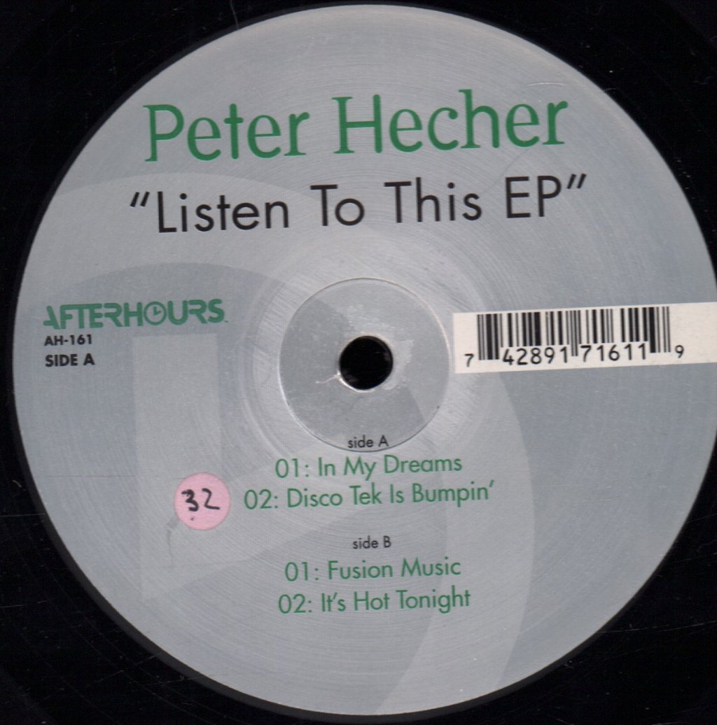 Peter Hecher - Listen To This EP - 12 Inch