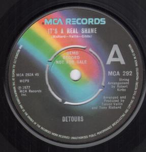Detours - It's A Real Shame - 7 Inch