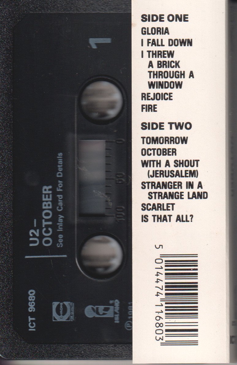 U2 - October - Cassette