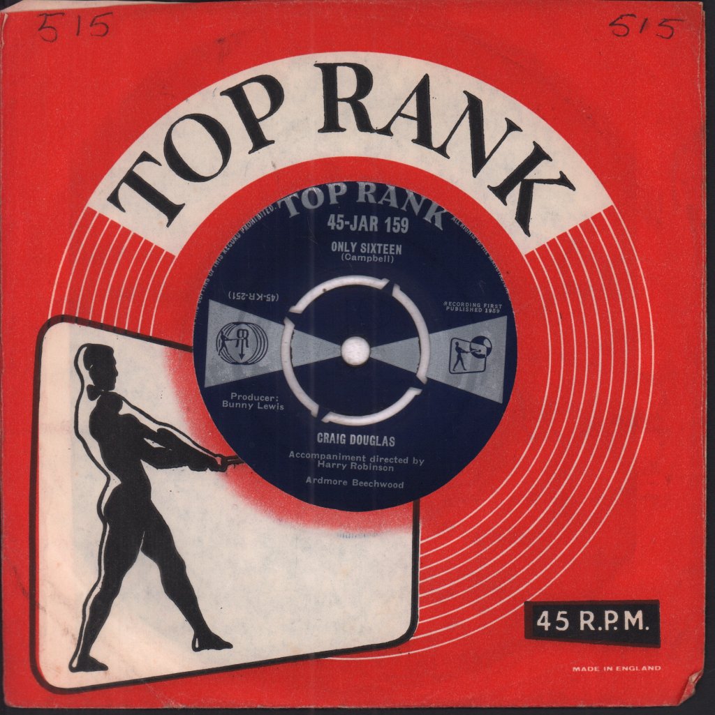 Craig Douglas - Only Sixteen - 7 Inch