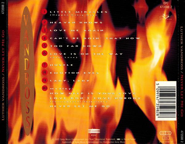 Luther Vandross - Never Let Me Go - Cd