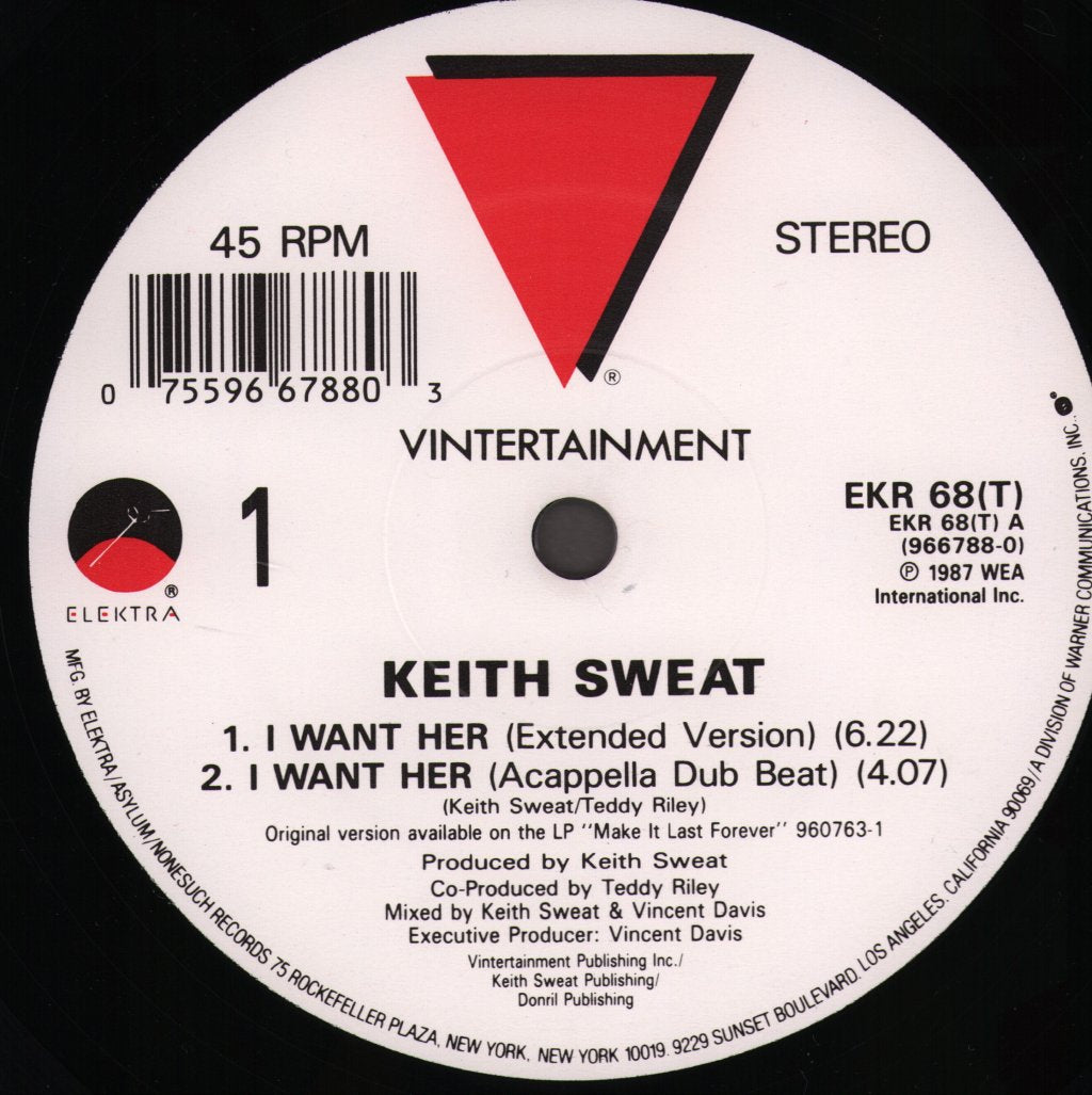 Keith Sweat - I Want Her - 12 Inch