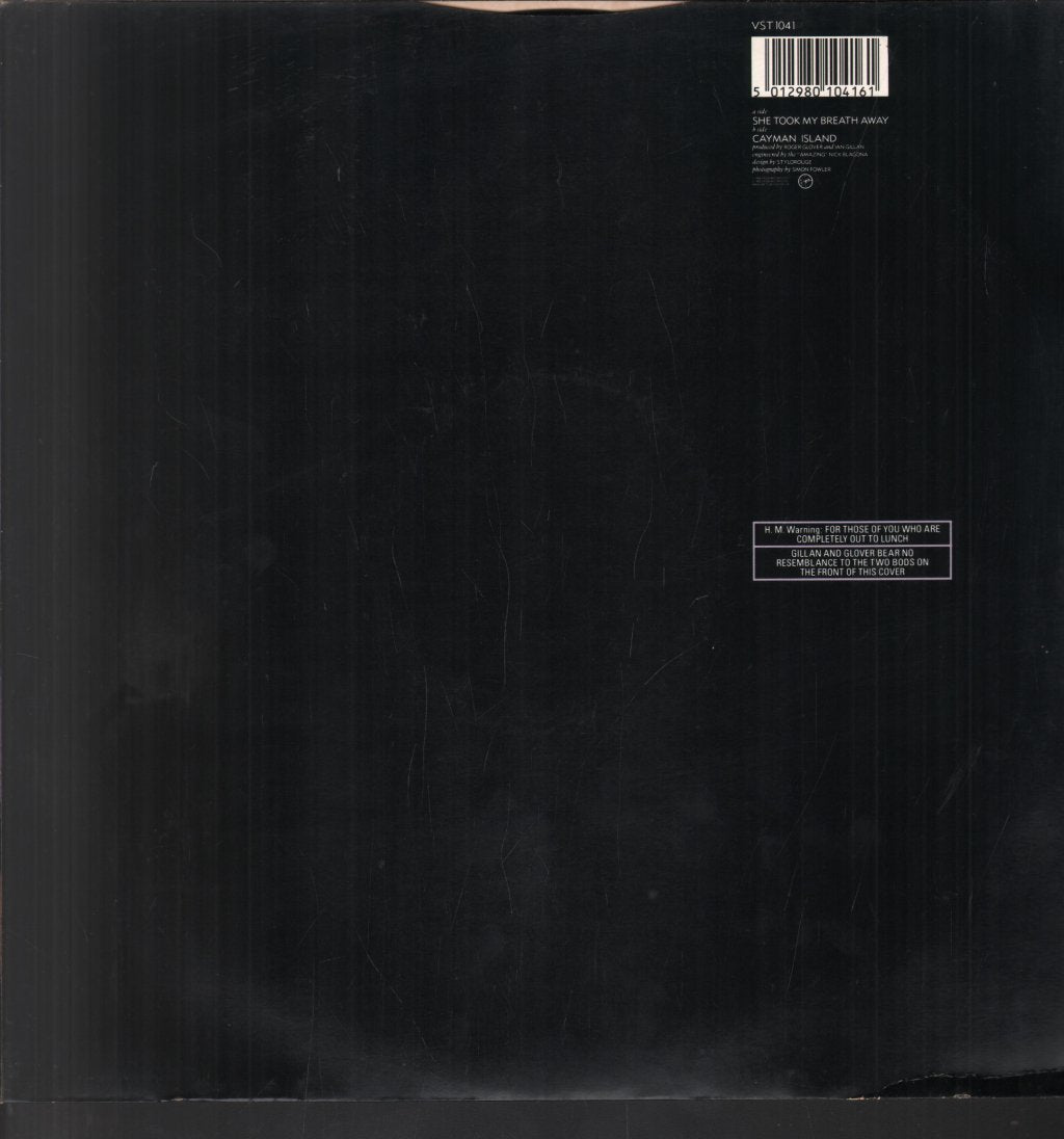 Gillan And Glover - She Took My Breath Away - 12 Inch