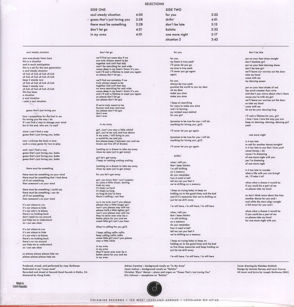 Joey Quiñones - Inna Soul Steady Situation - Lp