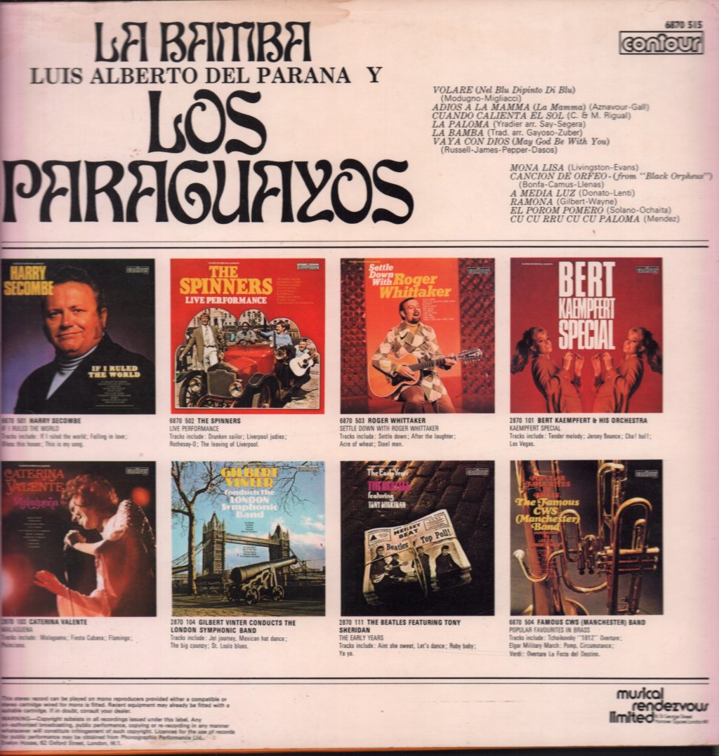 Los Paraguayos - La Bamba - Lp