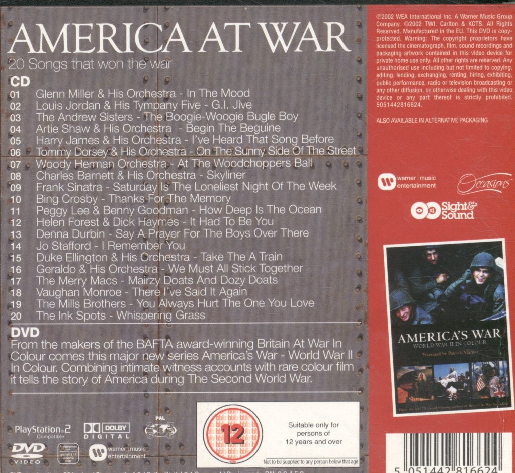 Various Artists - America At War (20 Songs That Won The War) - Cd/Dvd