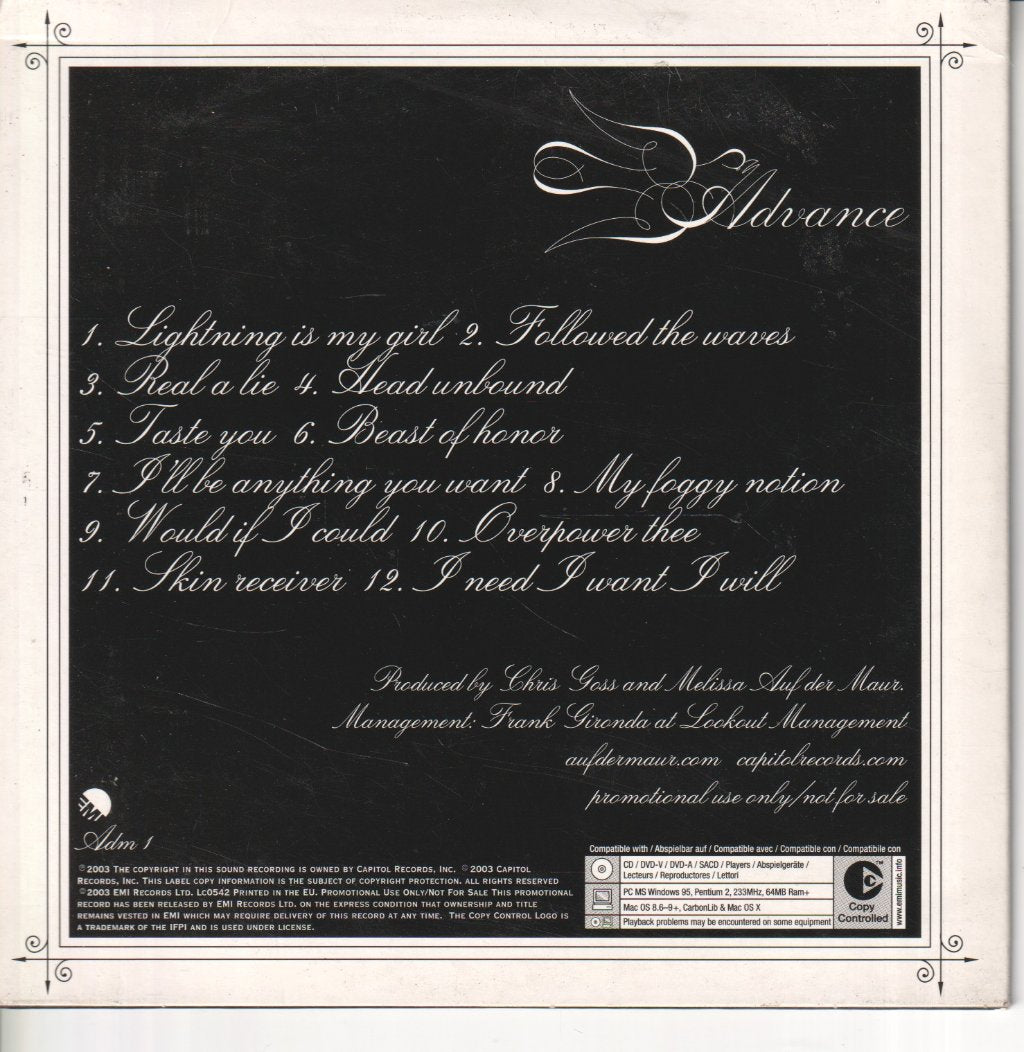 Auf Der Maur - Auf Der Maur - Cd