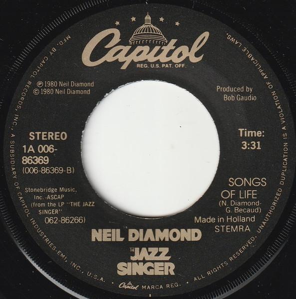 Neil Diamond - America - 7 Inch