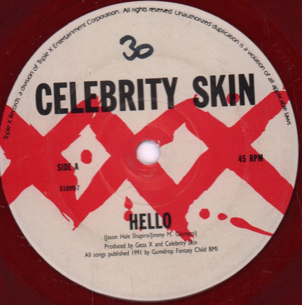 Celebrity Skin - Hello / Rat Fink - 7 Inch