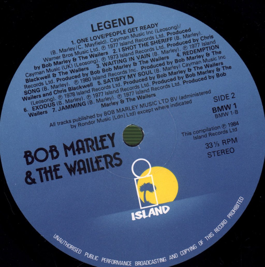 Bob Marley And The Wailers - Legend - Lp