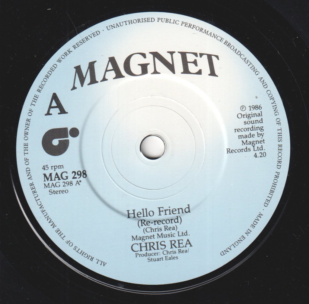 Chris Rea - Hello Friend - 7 Inch