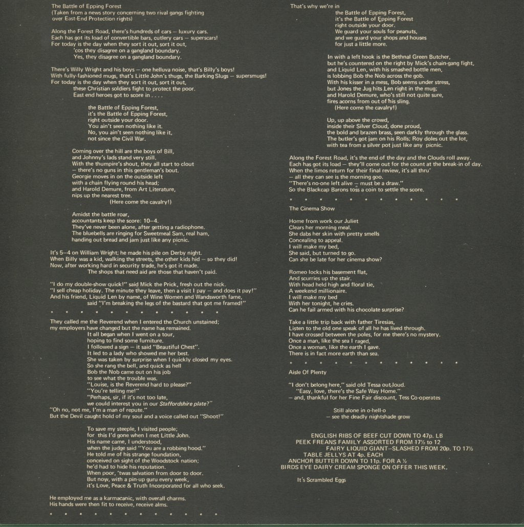 Genesis - Selling England By The Pound - Lp
