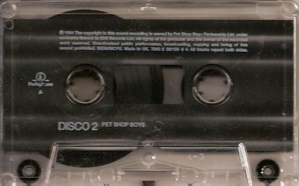 Pet Shop Boys - Disco 2 - Cassette