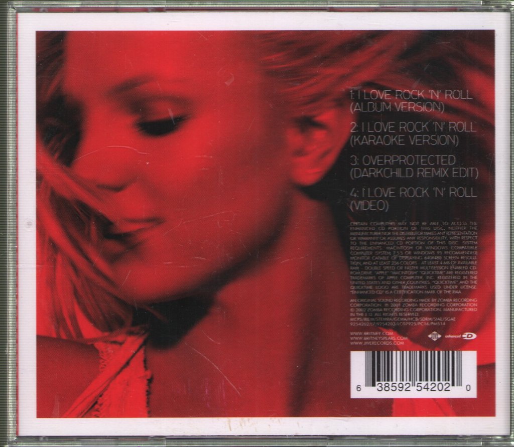 Britney Spears - I Love Rock 'N' Roll - Cd