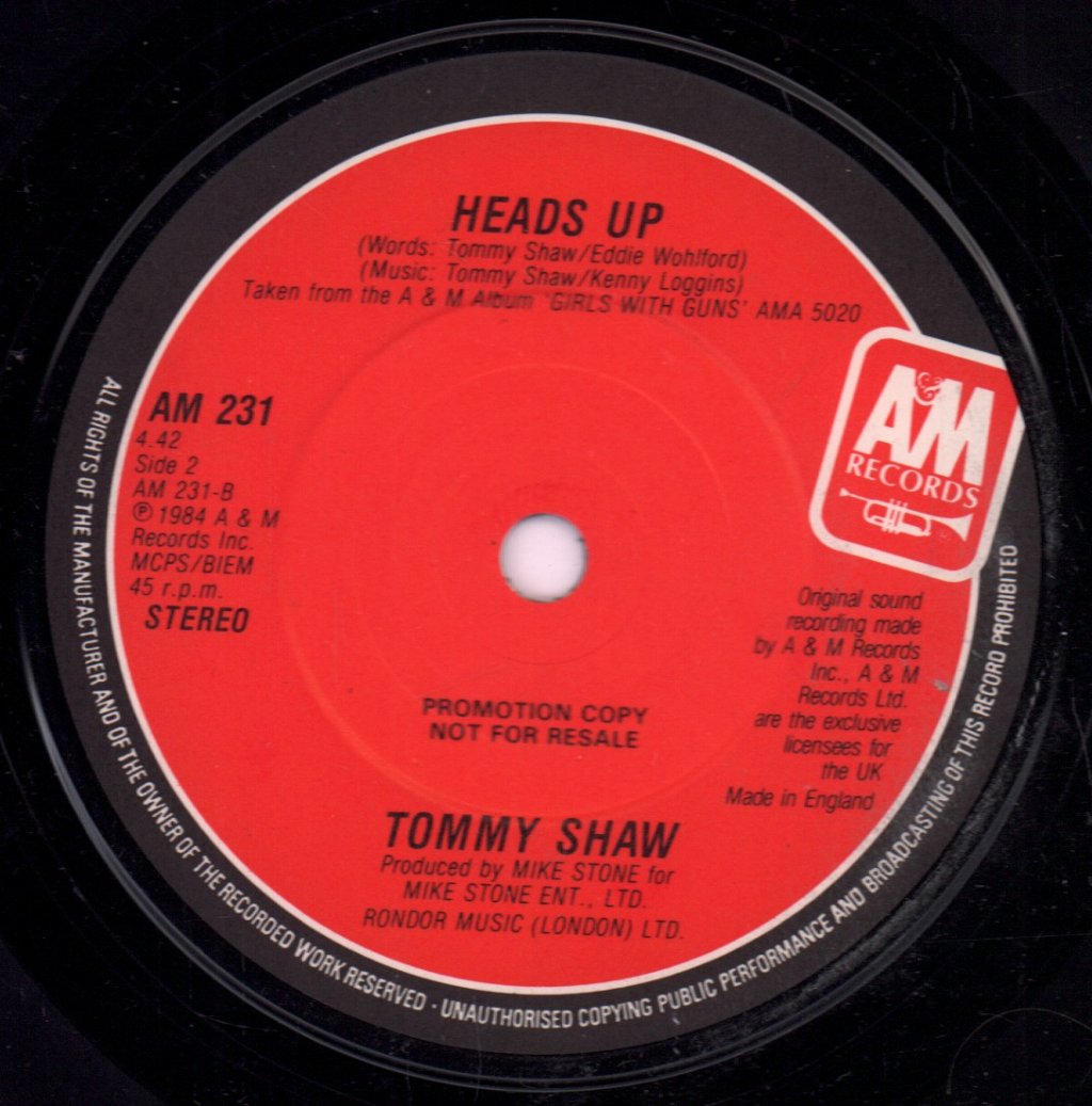 Tommy Shaw - Lonely School - 7 Inch