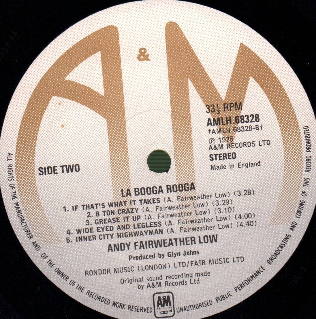Andy Fairweather Low - La Booga Rooga - Lp
