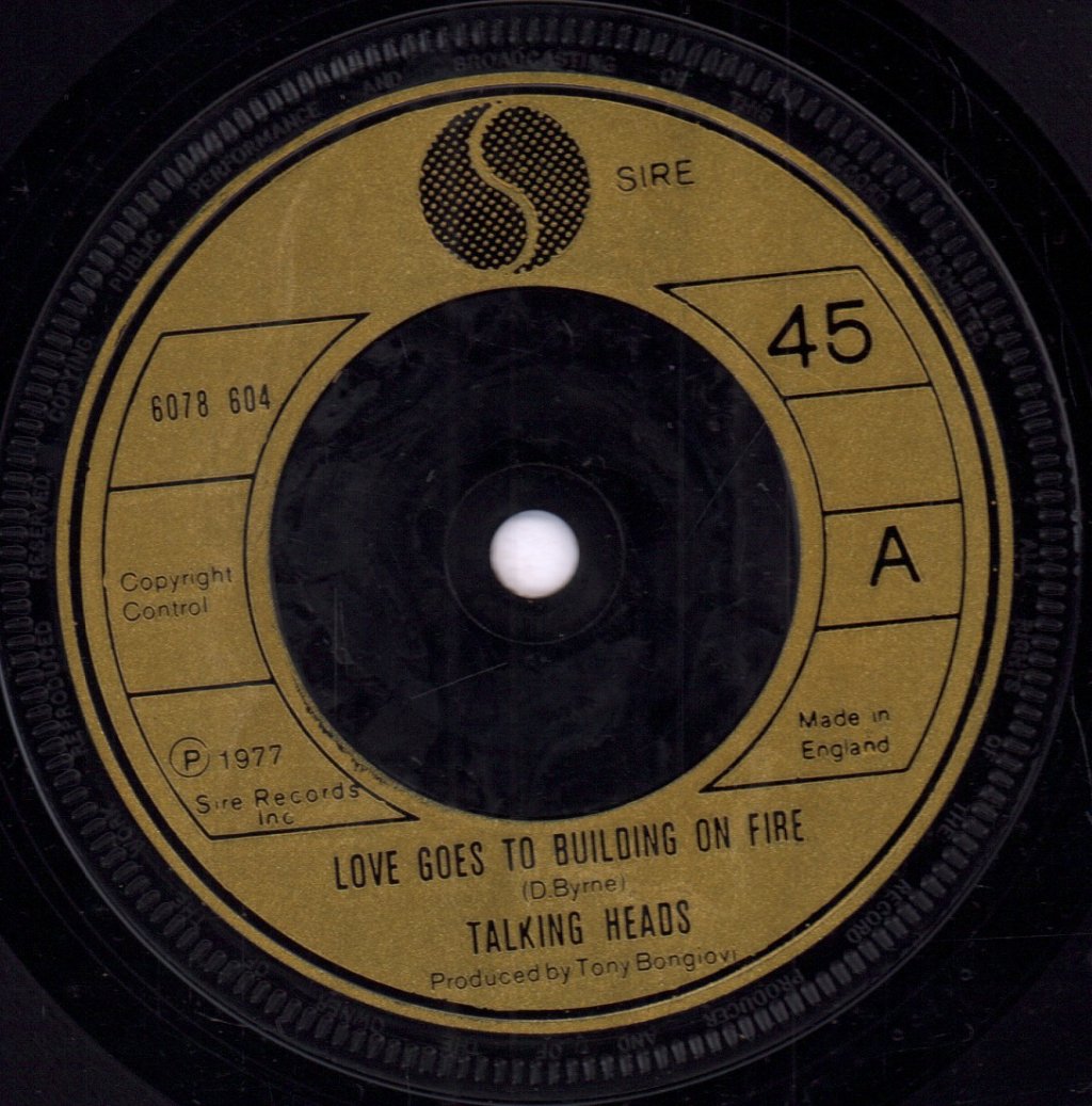 Talking Heads - Love Goes To Building On Fire - 7 Inch
