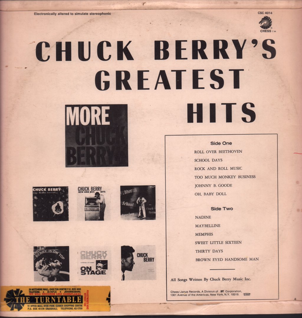 Chuck Berry - Greatest Hits - Lp